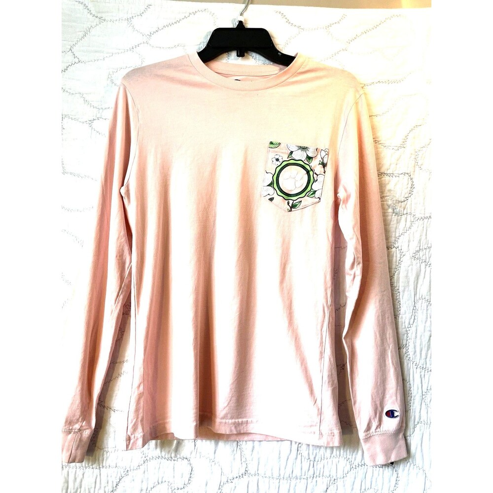 Clemson NWOT Champion Long Sleeve PINK Clemson Tigers Football T-Shirt Size S